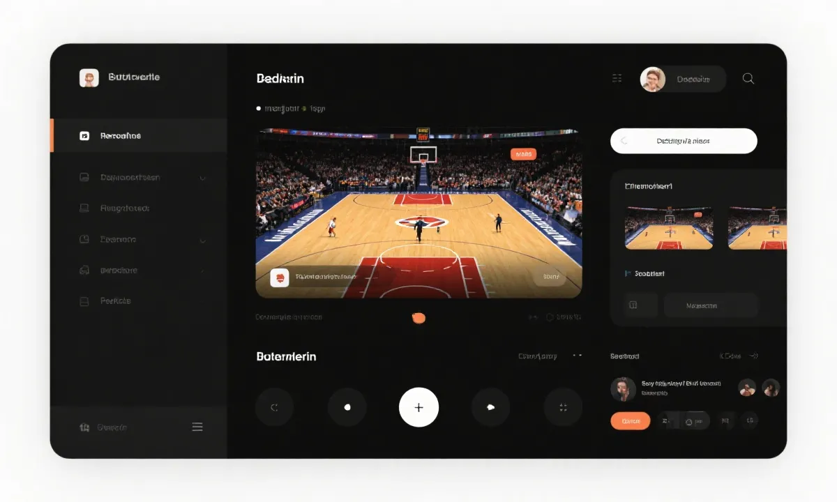 篮球联赛App界面预览